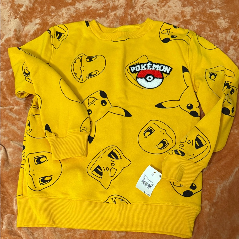 Pokemon Yellow Pikachu Sweatshirt